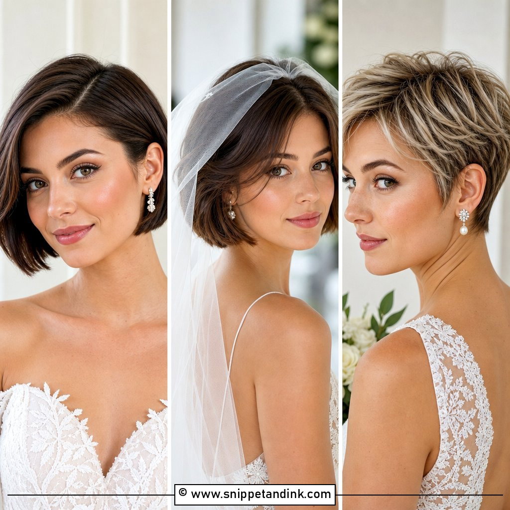 20 Short Hair Open Hairstyles for Wedding Fresh Ideas to Try