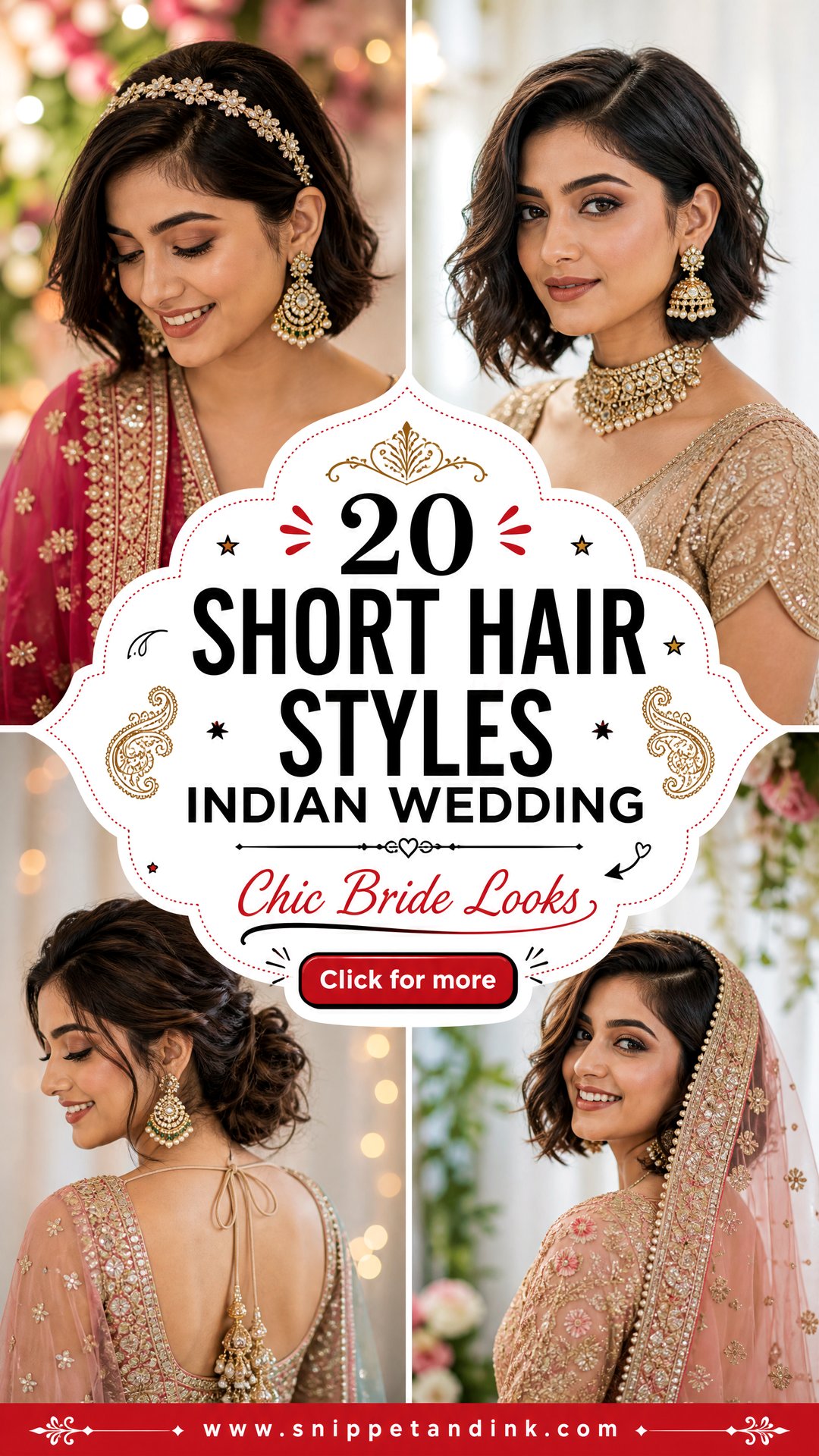 20 Short Hair Styles Indian Wedding Chic Looks for Brides - 20 Short Hair Styles Indian Wedding: Chic Looks for Brides