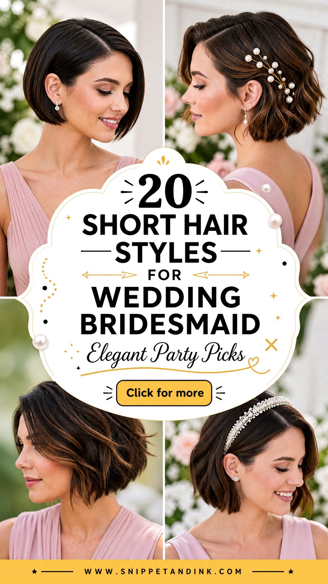20 Short Hair Styles for Wedding Bridesmaid Elegant Picks - 20 Short Hair Styles for Wedding Bridesmaid: Elegant Picks