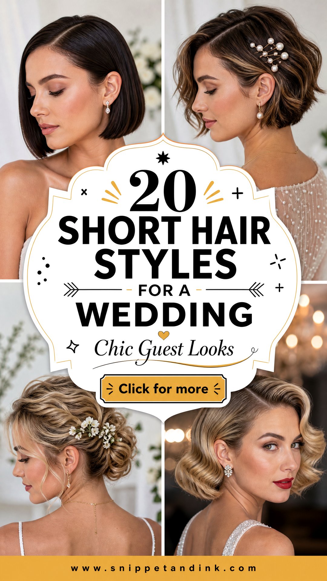 20 Short Hair Styles for a Wedding for Chic Guest Looks - 20 Short Hair Styles for a Wedding for Chic Guest Looks