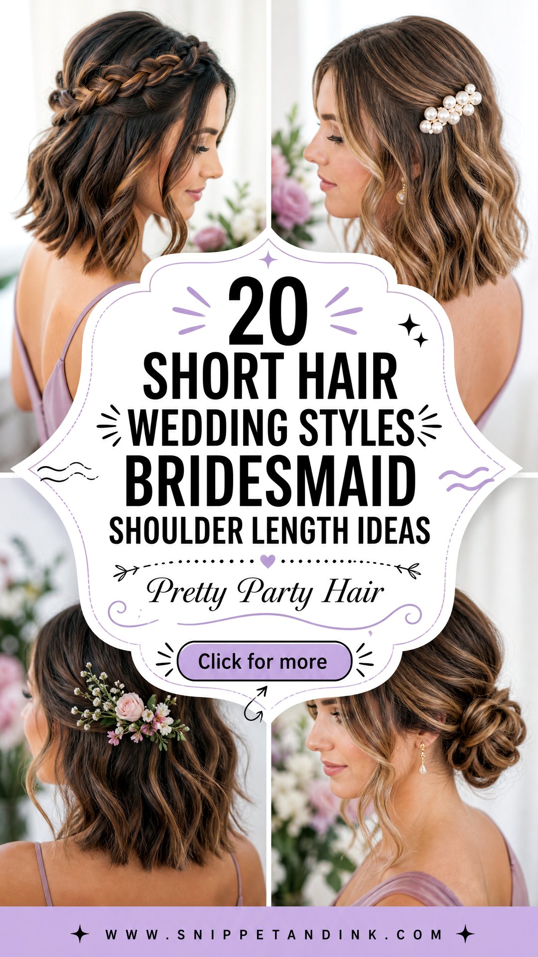 20 Short Hair Wedding Styles Bridesmaid Shoulder Length Ideas - 20 Short Hair Wedding Styles Bridesmaid Shoulder Length Ideas
