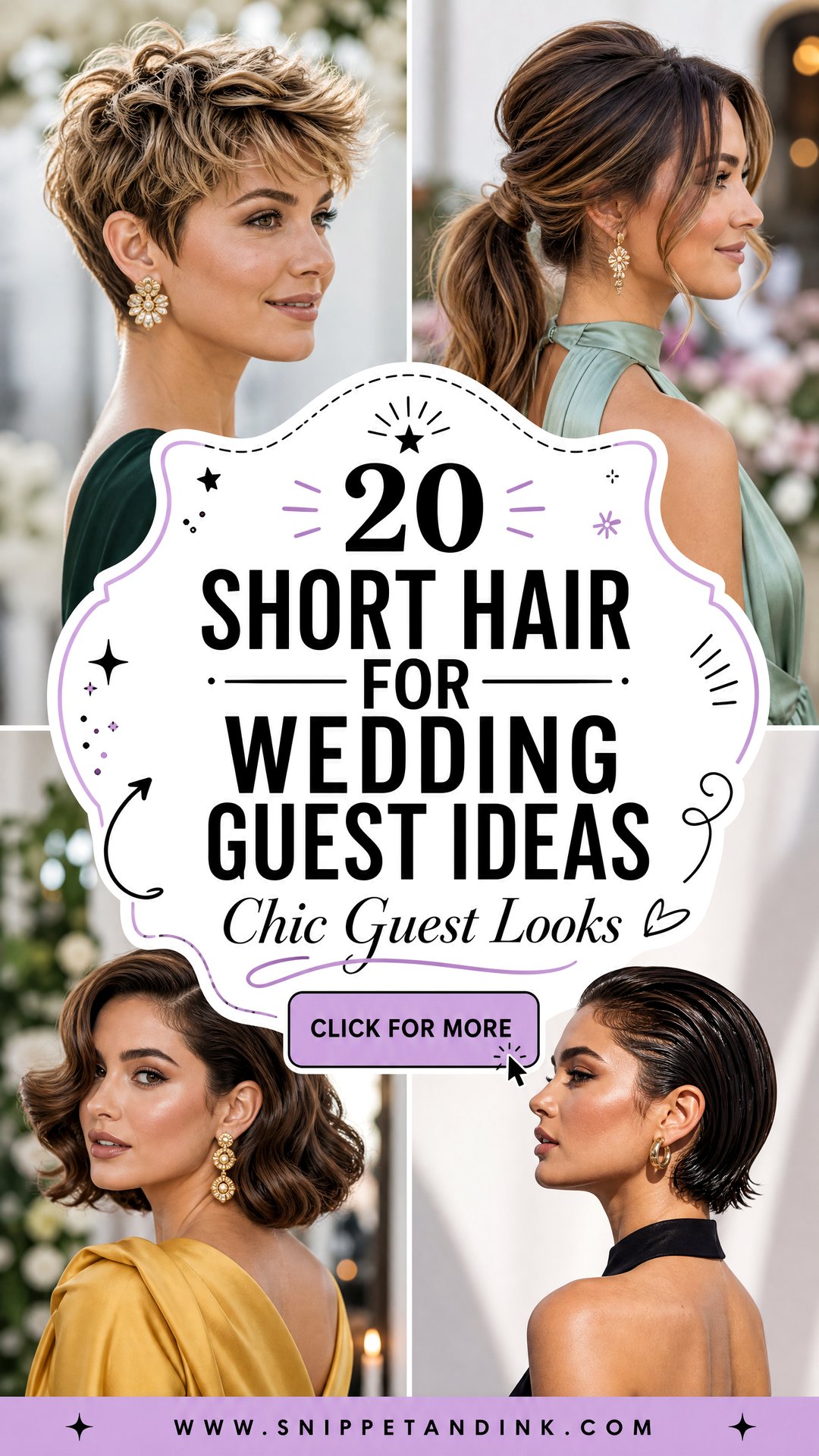 20 Short Hair for Wedding Guest Ideas Chic Looks to Copy - 20 Short Hair for Wedding Guest Ideas: Chic Looks to Copy