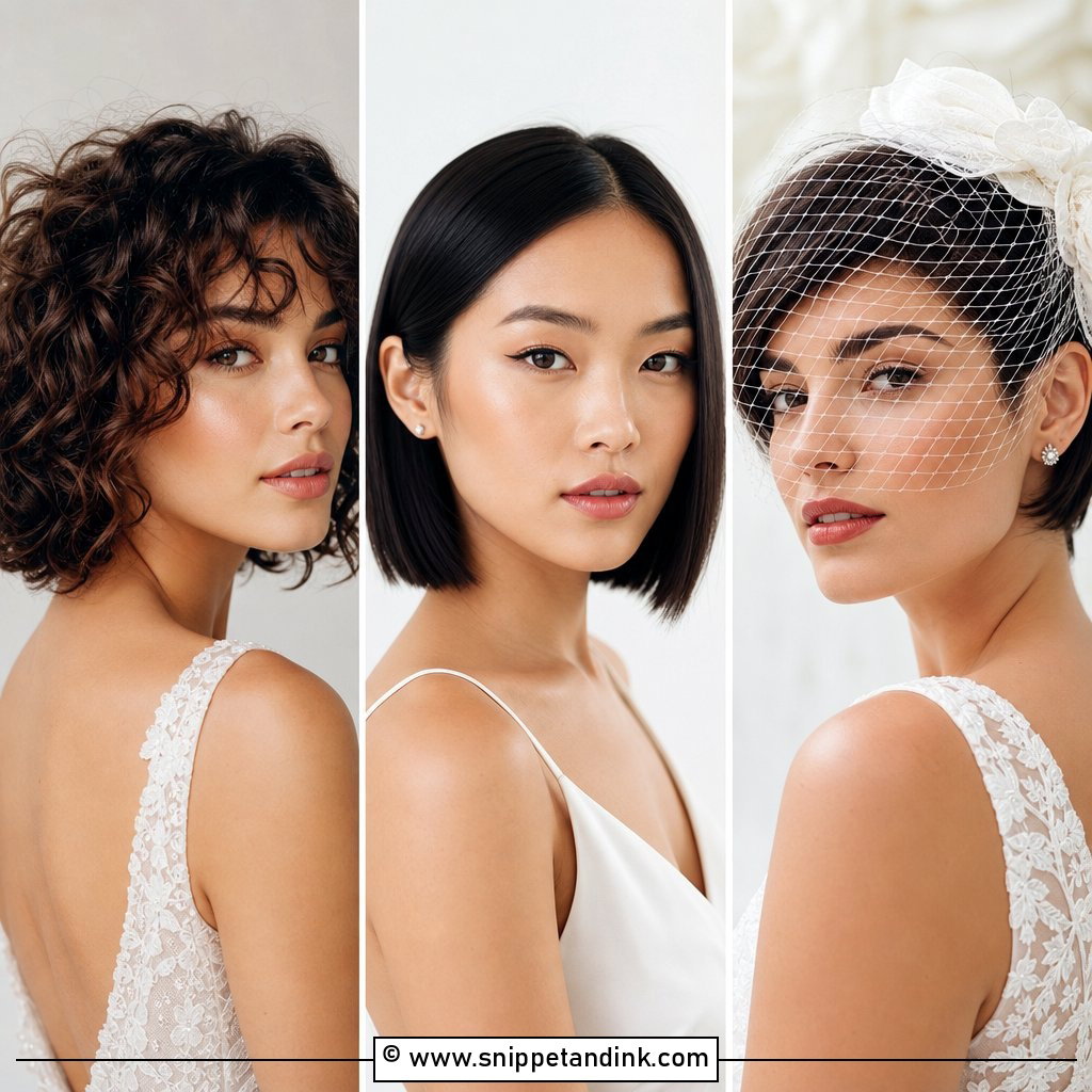 20 Short Haired Bride Ideas for Stylish Wedding Beauty