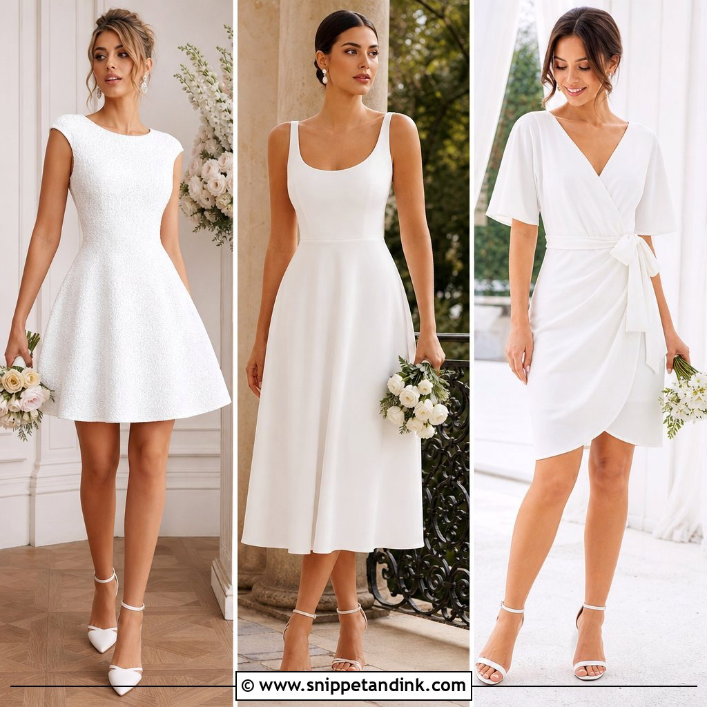 20 Short Minimalist Wedding Dresses for the Chic Modern Bride