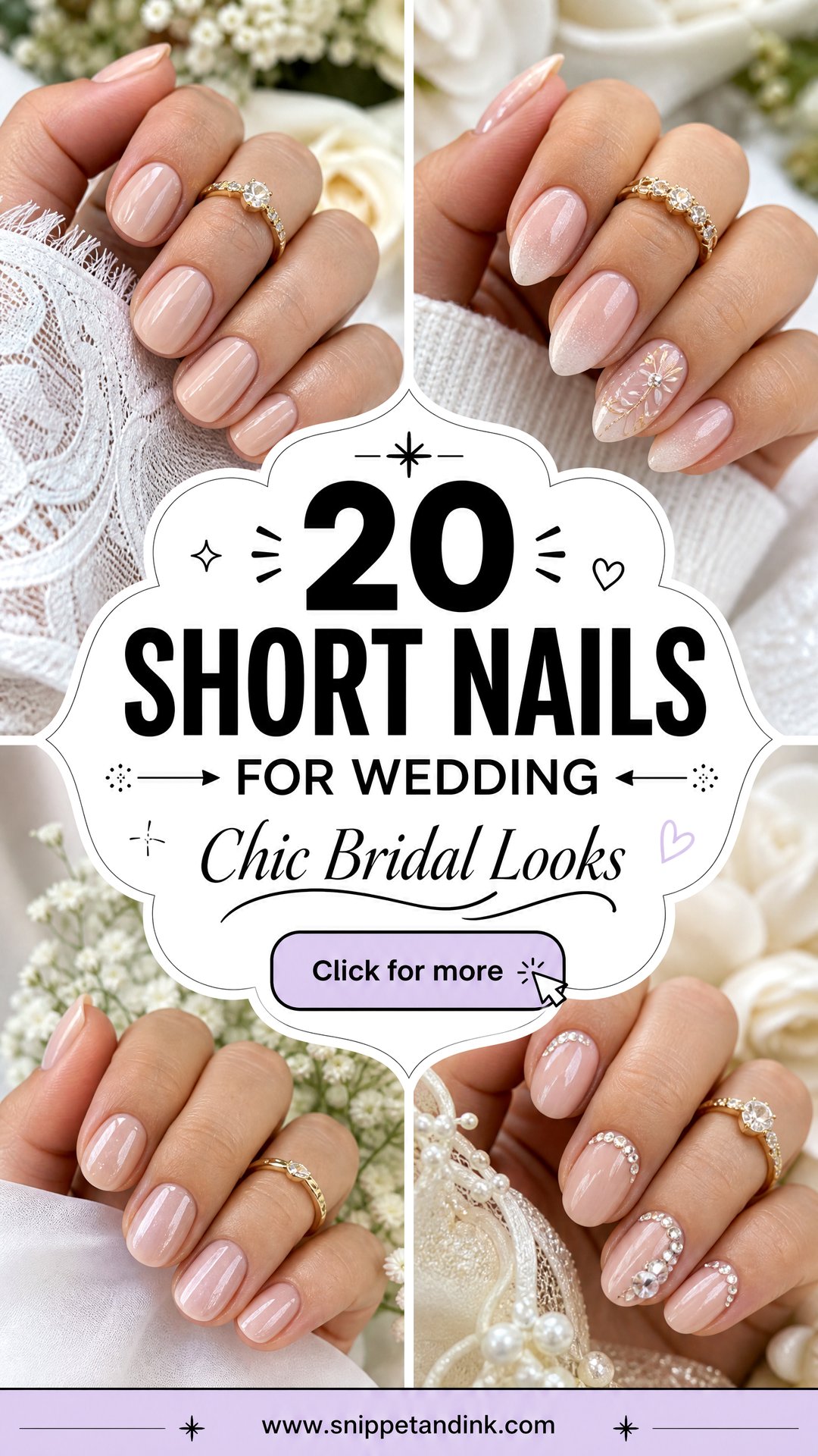 20 Short Nails for Wedding Chic Bridal Looks This Season - 20 Short Nails for Wedding: Chic Bridal Looks This Season