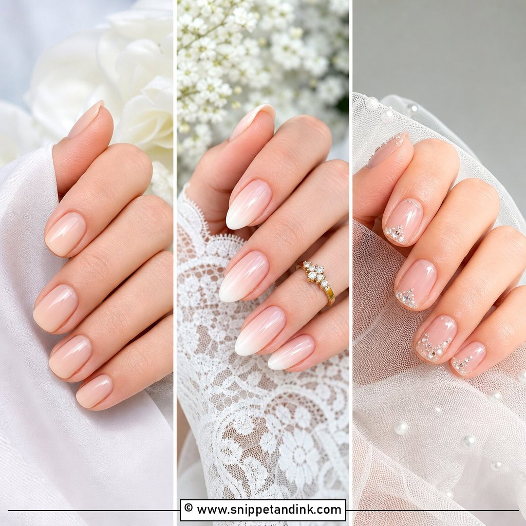 20 Short Nails for Wedding Chic Bridal Looks This Season