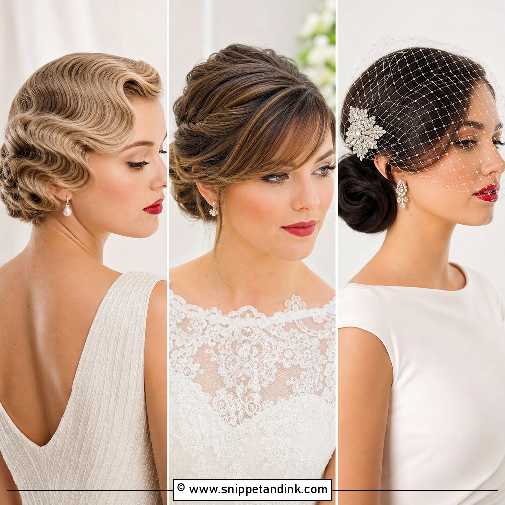 20 Short Updo Wedding Hairstyles for Elegant Brides