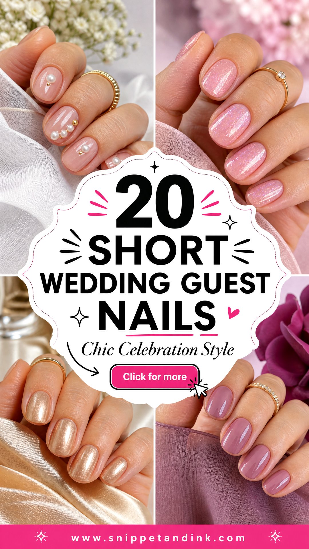20 Short Wedding Guest Nails for Chic Celebration Style - 20 Short Wedding Guest Nails for Chic Celebration Style