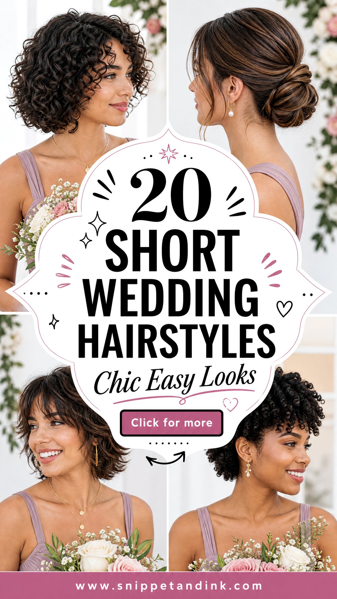 20 Short Wedding Hairstyles for Bridesmaids With Chic Ease - 20 Short Wedding Hairstyles for Bridesmaids With Chic Ease