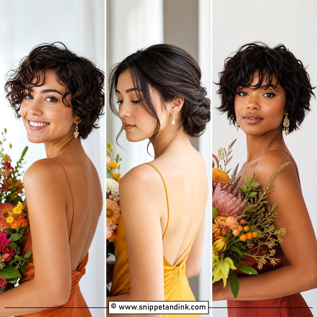 20 Short Wedding Hairstyles for Bridesmaids With Chic Ease