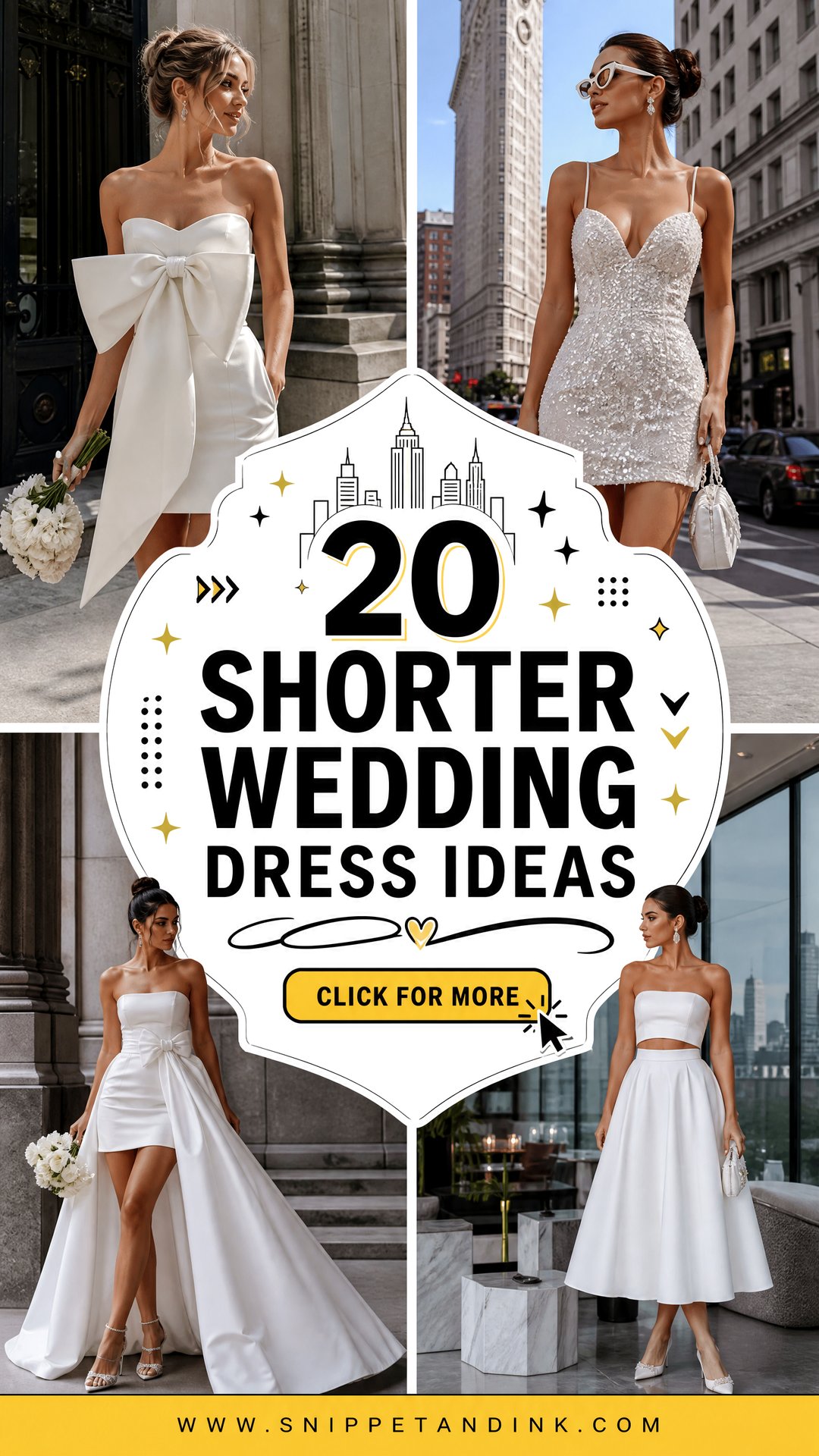 20 Shorter Wedding Dress Ideas for Chic Modern City Brides - 20 Shorter Wedding Dress Ideas for Chic Modern City Brides