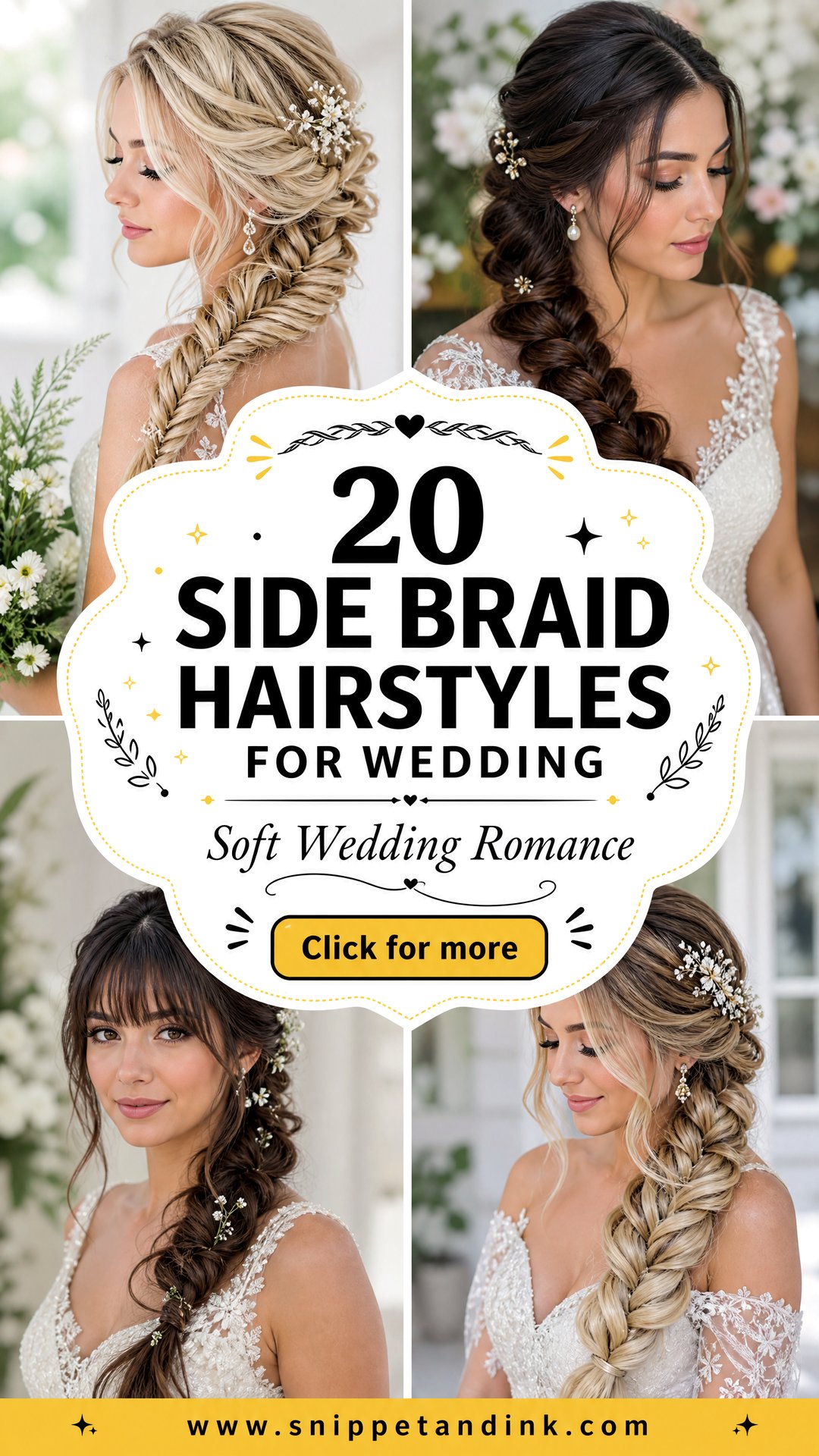 20 Side Braid Hairstyles for Wedding-Day Soft Romance - 20 Side Braid Hairstyles for Wedding-Day Soft Romance
