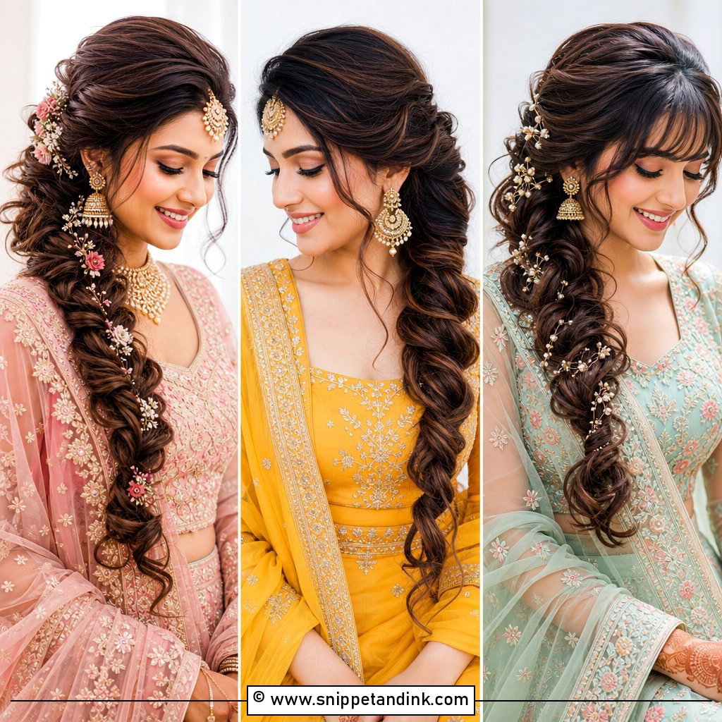 20 Side Braid Hairstyles for Wedding-Day Soft Romance