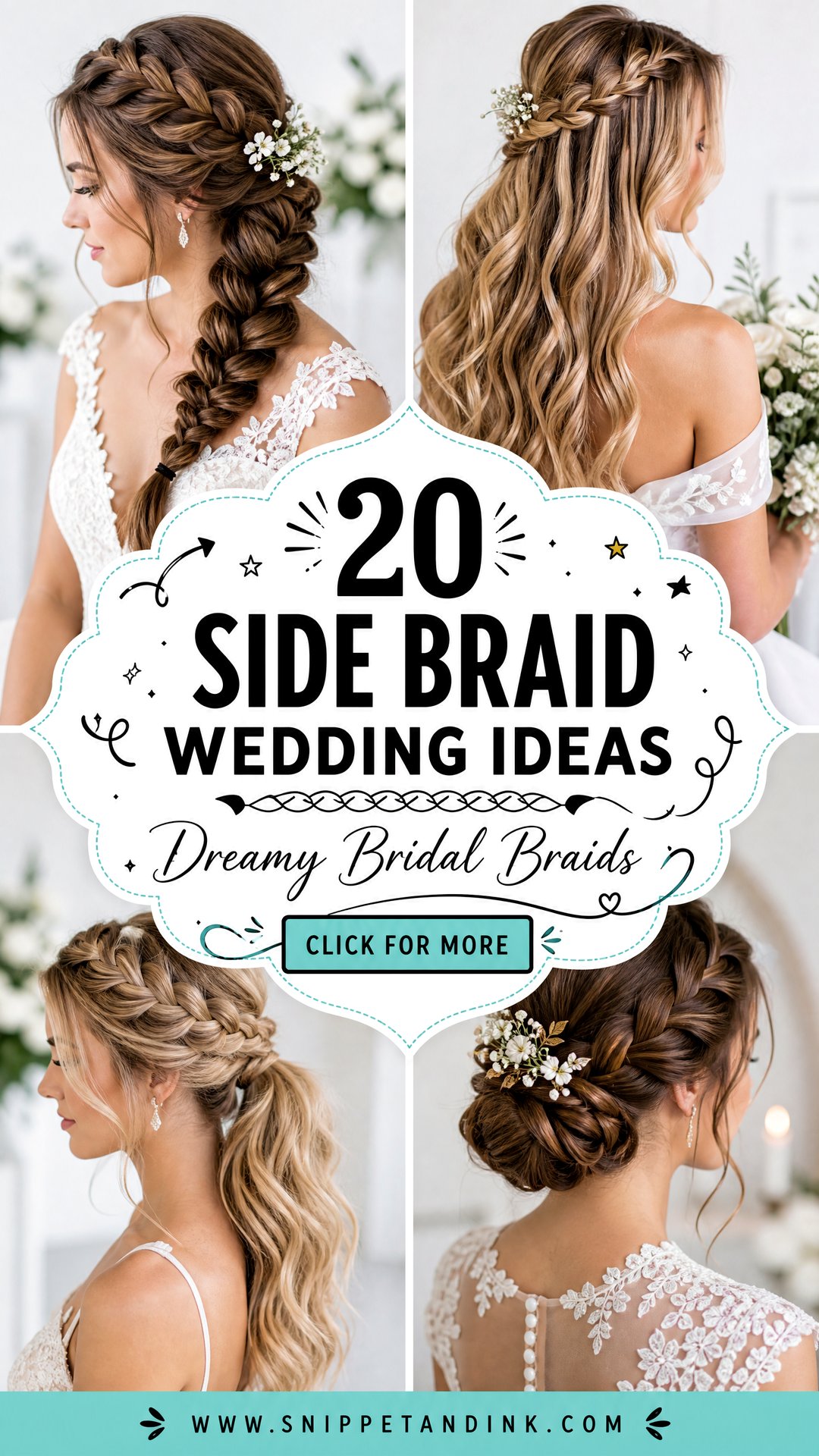 20 Side Braid Wedding Ideas for Dreamy Bridal Style Today - 20 Side Braid Wedding Ideas for Dreamy Bridal Style Today