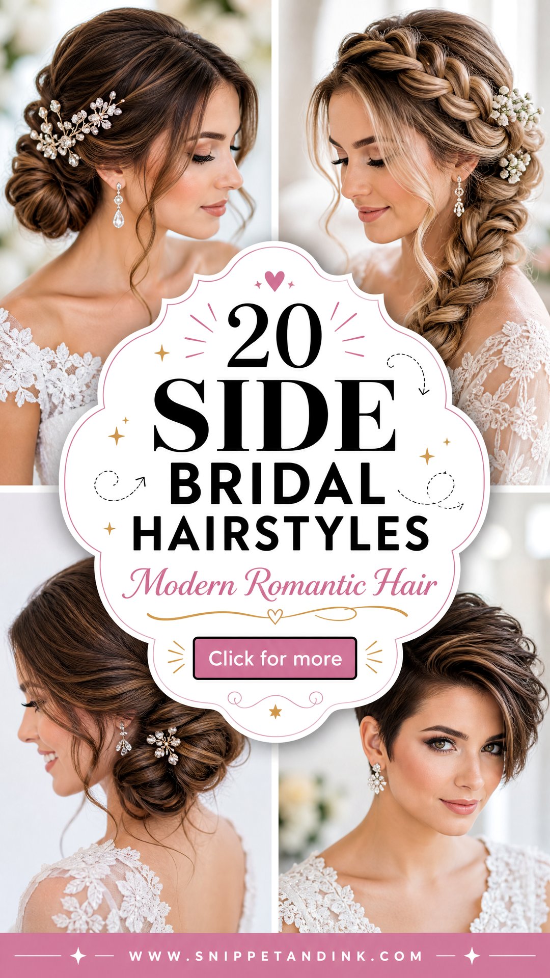 20 Side Bridal Hairstyles for Modern Romantic Wedding Looks - 20 Side Bridal Hairstyles for Modern Romantic Wedding Looks