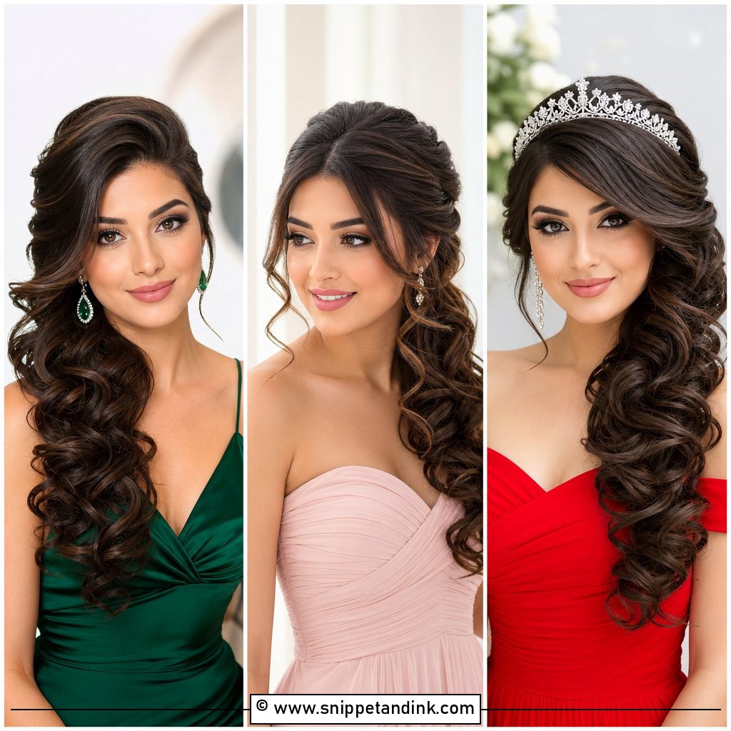 20 Side Curls Wedding Hair Ideas for Soft Bridal Romance