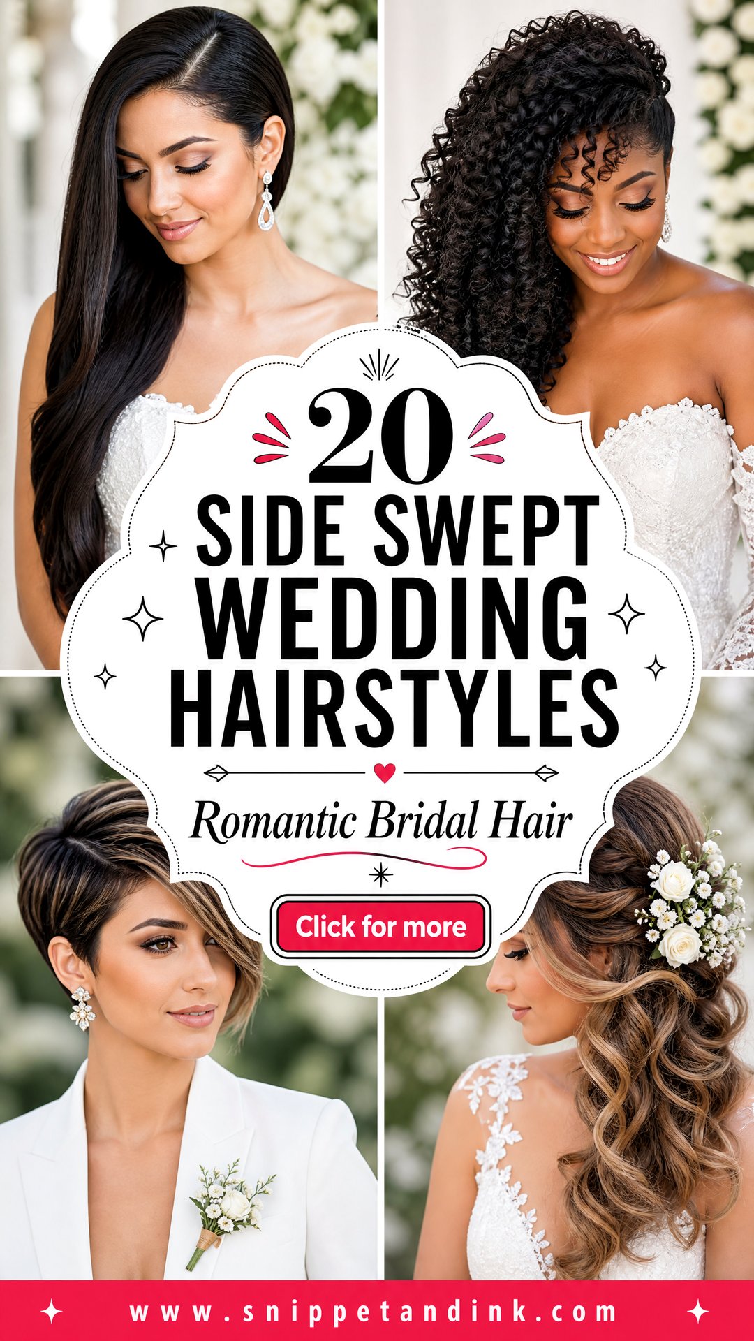 20 Side Swept Wedding Hairstyles for Romantic Brides - 20 Side Swept Wedding Hairstyles for Romantic Brides