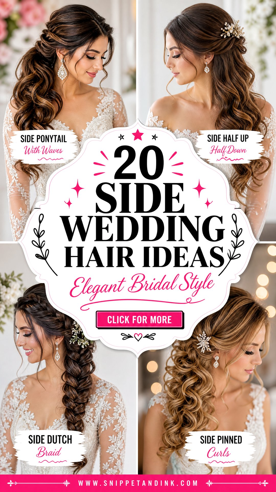 20 Side Wedding Hair Ideas for Elegant Bridal Style - 20 Side Wedding Hair Ideas for Elegant Bridal Style