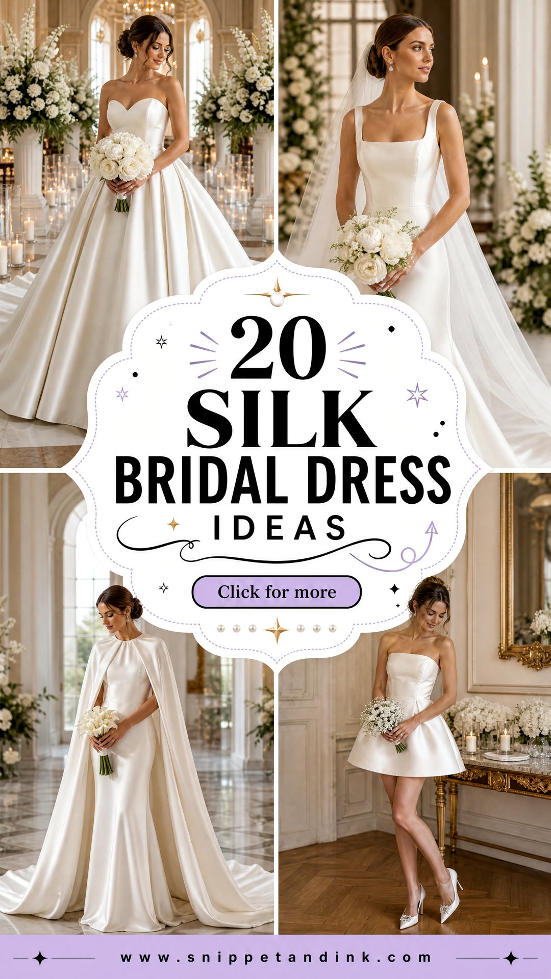 20 Silk Bridal Dress Ideas for a Timeless Wedding Looks - 20 Silk Bridal Dress Ideas for a Timeless Wedding Looks