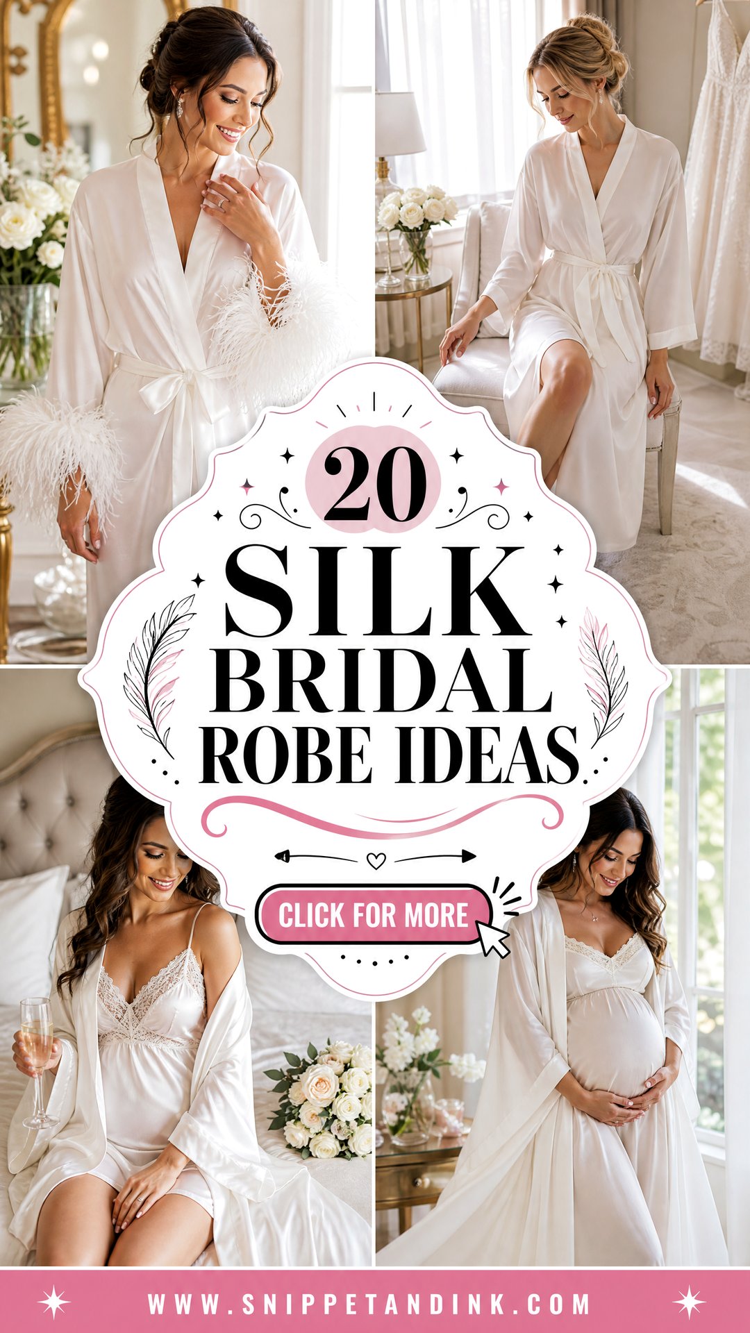 20 Silk Bridal Robe Ideas for Chic Wedding Morning Style - 20 Silk Bridal Robe Ideas for Chic Wedding Morning Style