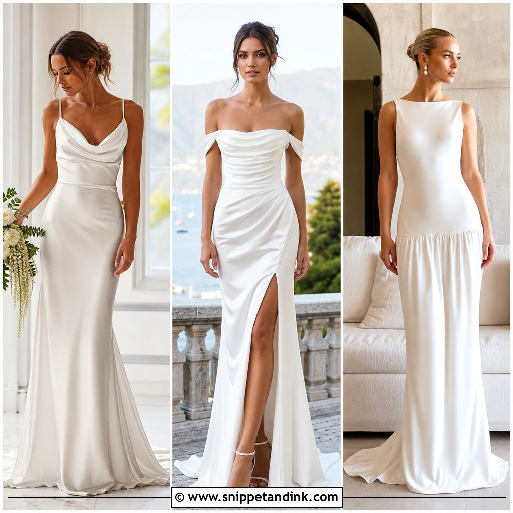 20 Silk Bride Dress Ideas for a Sleek, Sophisticated Look