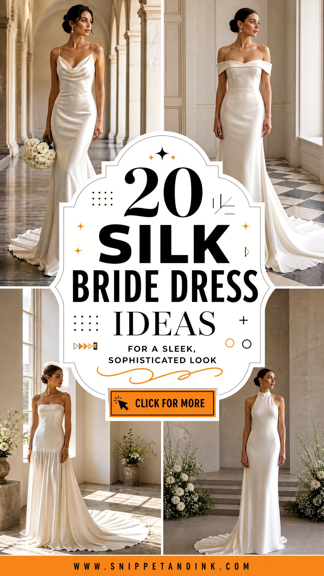 20 Silk Bride Dress Ideas for a Sleek Sophisticated Look - 20 Silk Bride Dress Ideas for a Sleek, Sophisticated Look