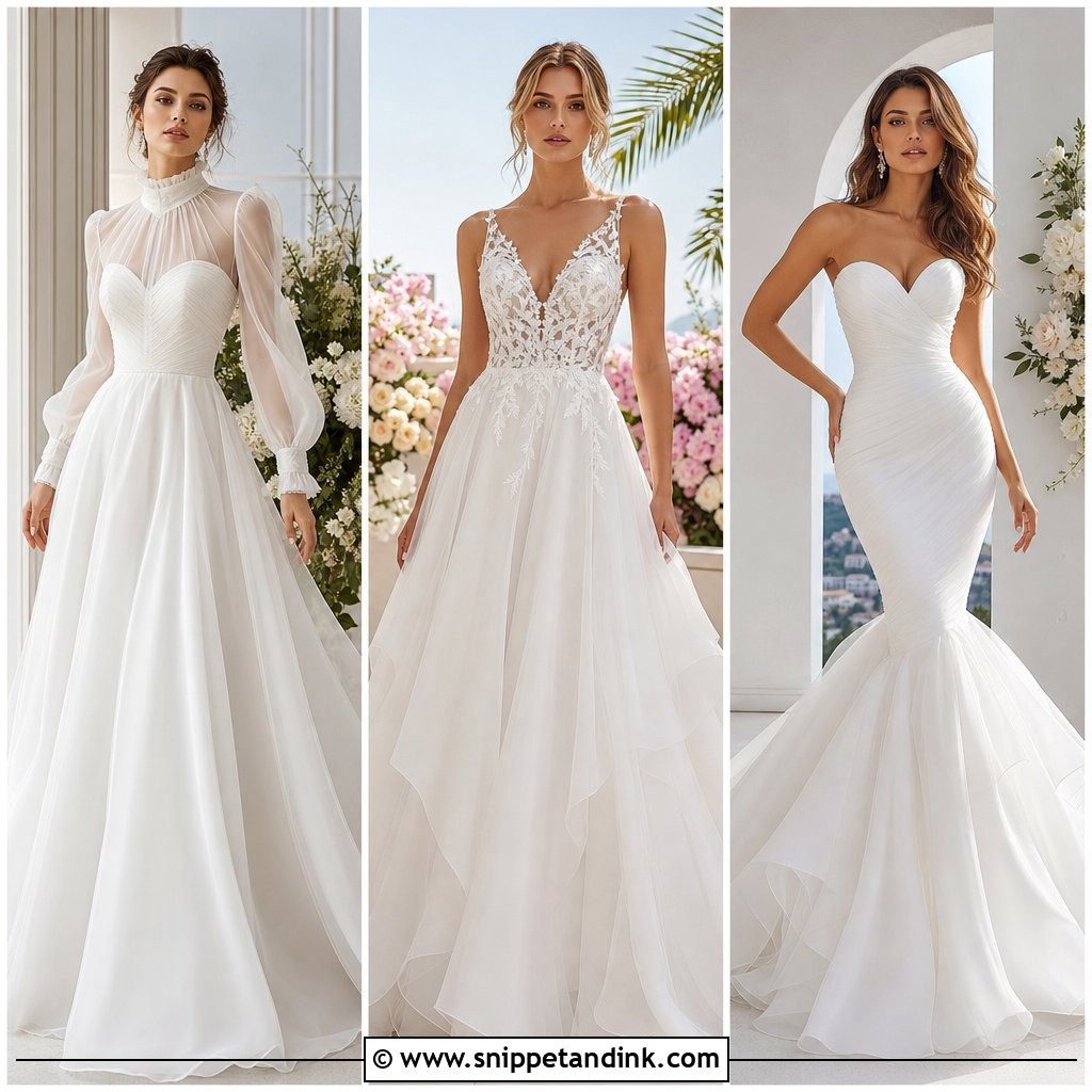20 Silk Organza Wedding Dress Ideas for an Airy, Elegant Look