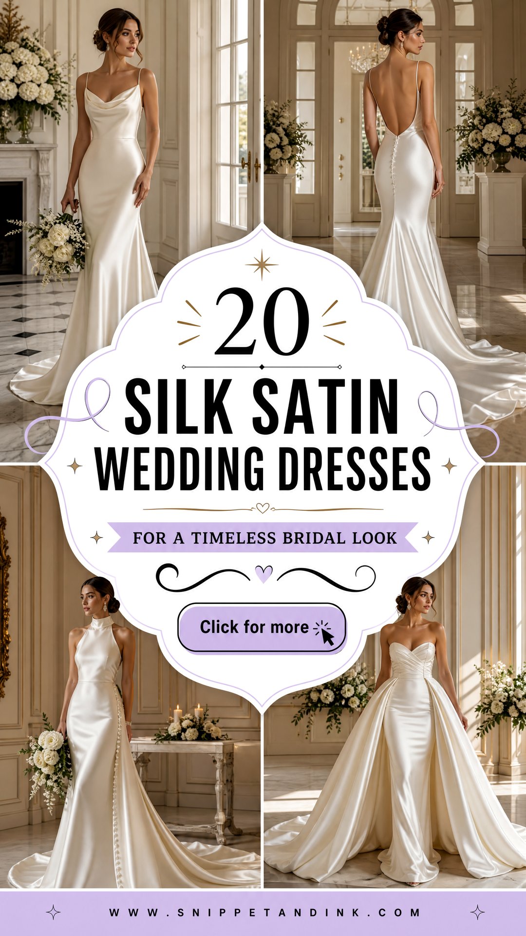 20 Silk Satin Wedding Dresses for a Timeless Bridal Look - 20 Silk Satin Wedding Dresses for a Timeless Bridal Look