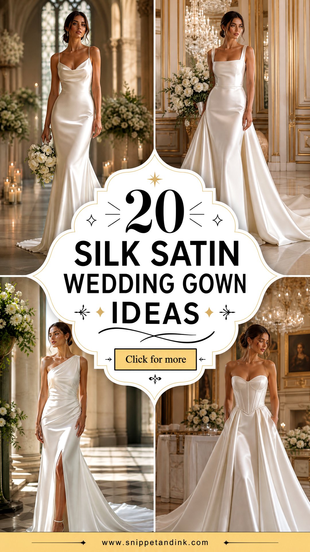 20 Silk Satin Wedding Gown Ideas for a Luxurious Bridal Look - 20 Silk Satin Wedding Gown Ideas for a Luxurious Bridal Look