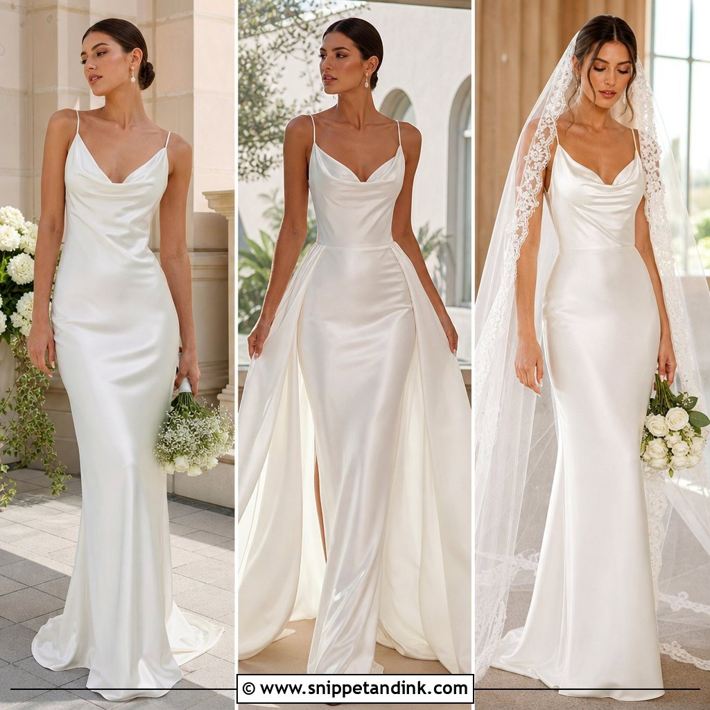 20 Silk Slip Wedding Dress Ideas for Effortless Bridal Style