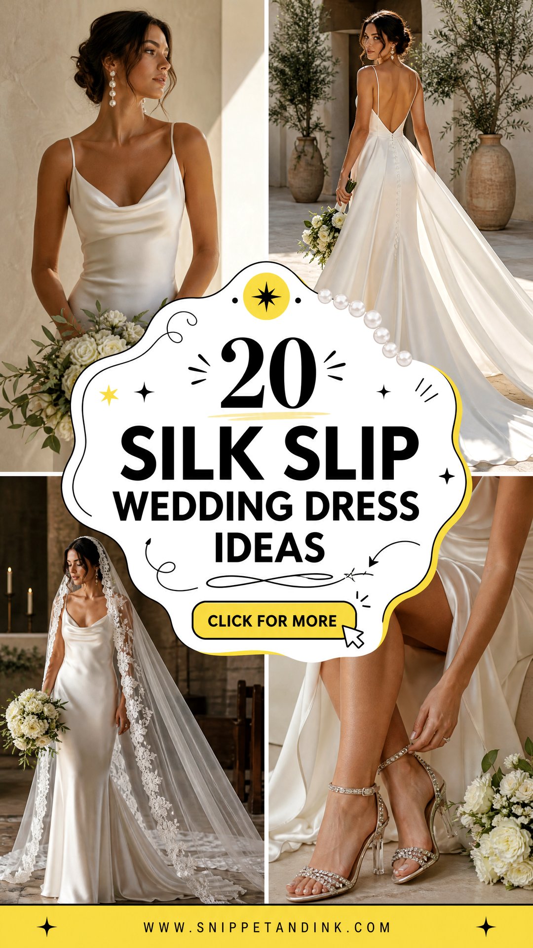 20 Silk Slip Wedding Dress Ideas for Effortless Bridal Style - 20 Silk Slip Wedding Dress Ideas for Effortless Bridal Style