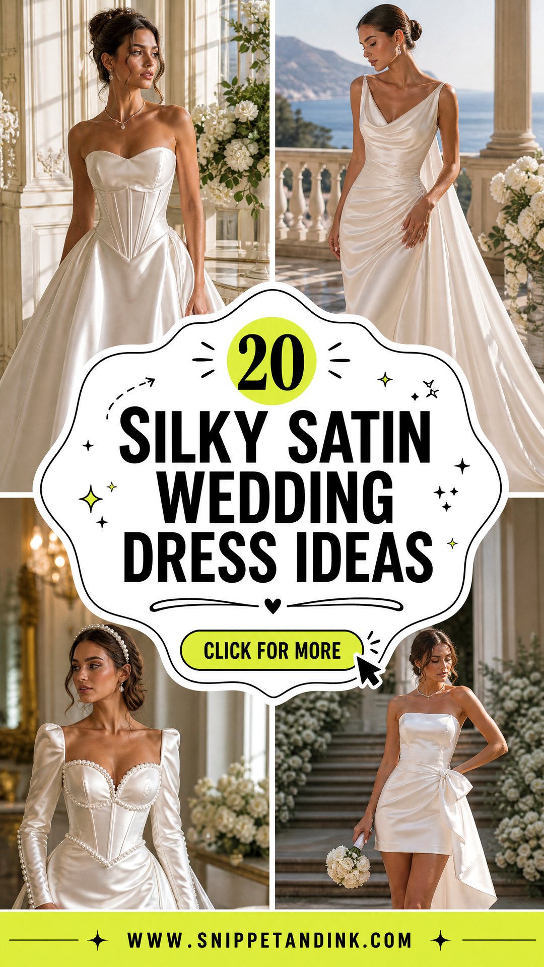 20 Silky Satin Wedding Dress Ideas for a Polished Bridal Look - 20 Silky Satin Wedding Dress Ideas for a Polished Bridal Look