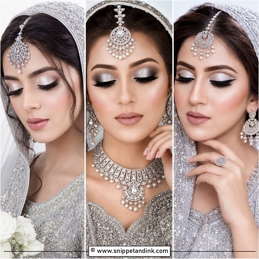 20 Silver Bridal Makeup Ideas for Modern Wedding Glam