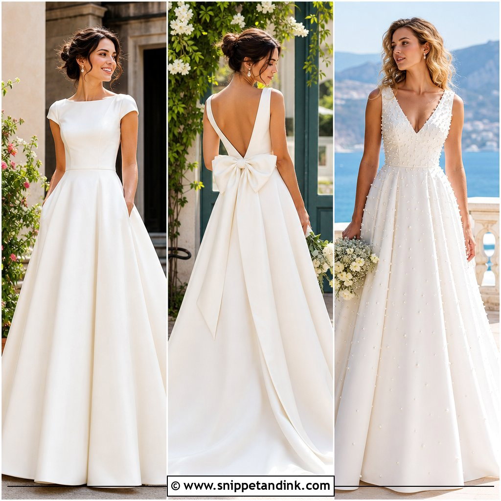 20 Simple Aline Wedding Dress Ideas for Chic Modern Brides