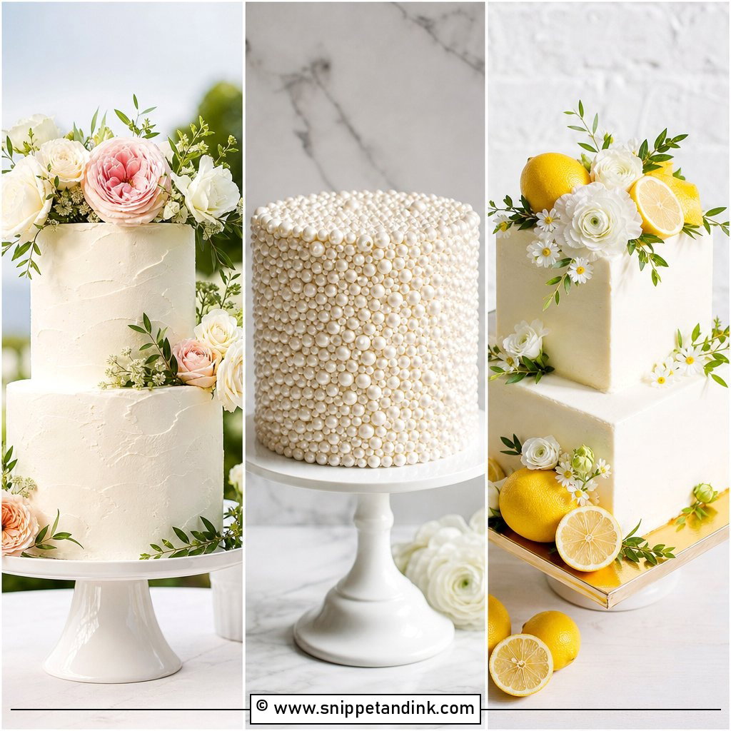 20 Simple Beautiful Wedding Cakes for Elegant Receptions