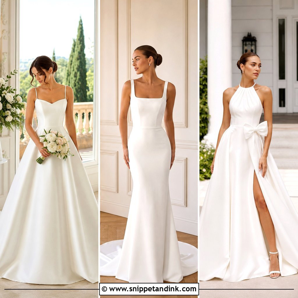 20 Simple Bridal Gowns: Elegant Looks for Modern Weddings