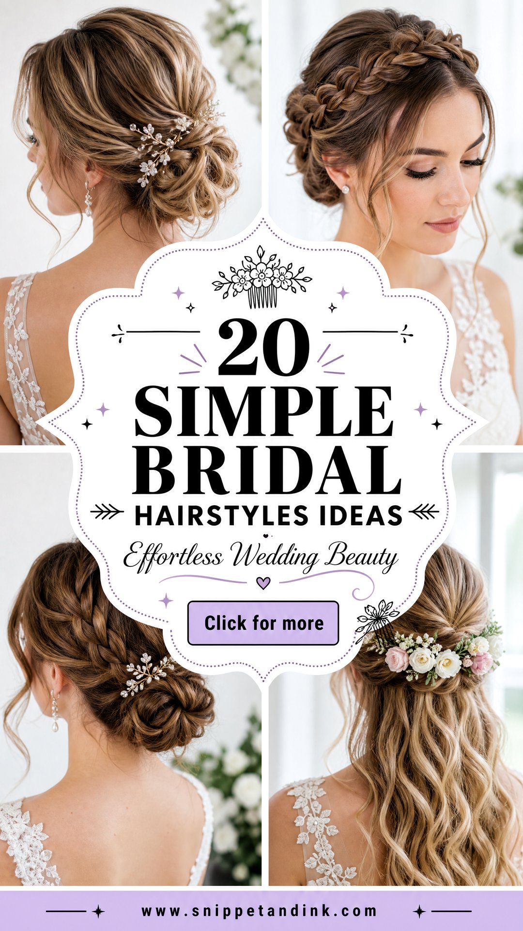 20 Simple Bridal Hairstyles for Effortless Wedding Beauty - 20 Simple Bridal Hairstyles for Effortless Wedding Beauty