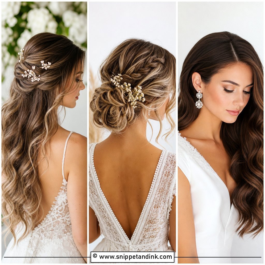 20 Simple Bride Hair Ideas for a Timeless Wedding Look
