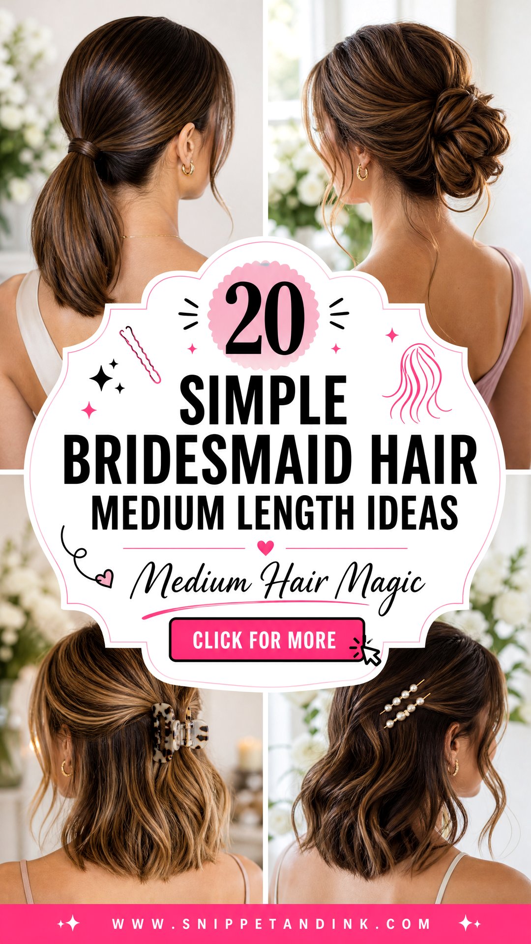 20 Simple Bridesmaid Hair Medium Length Ideas to Love - 20 Simple Bridesmaid Hair Medium Length Ideas to Love