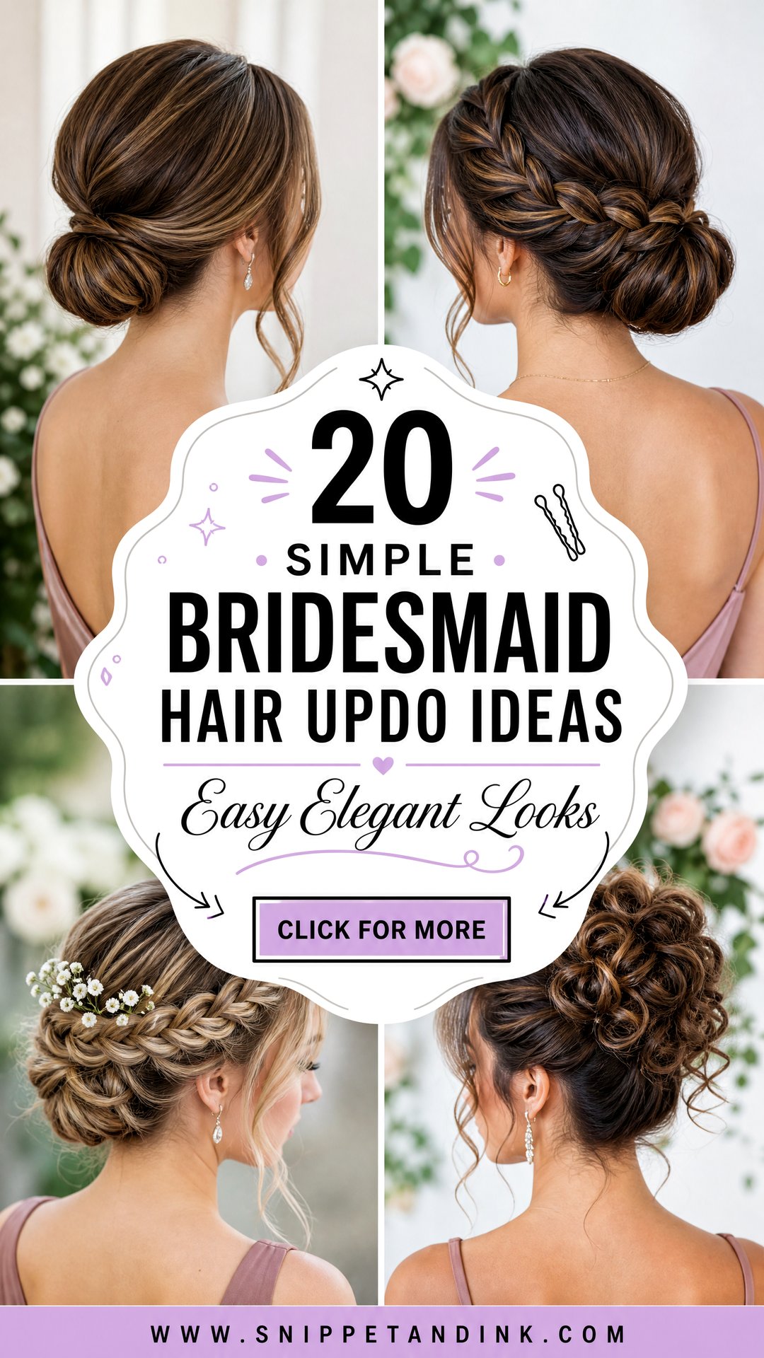 20 Simple Bridesmaid Hair Updo Ideas Easy Elegant Looks - 20 Simple Bridesmaid Hair Updo Ideas: Easy Elegant Looks