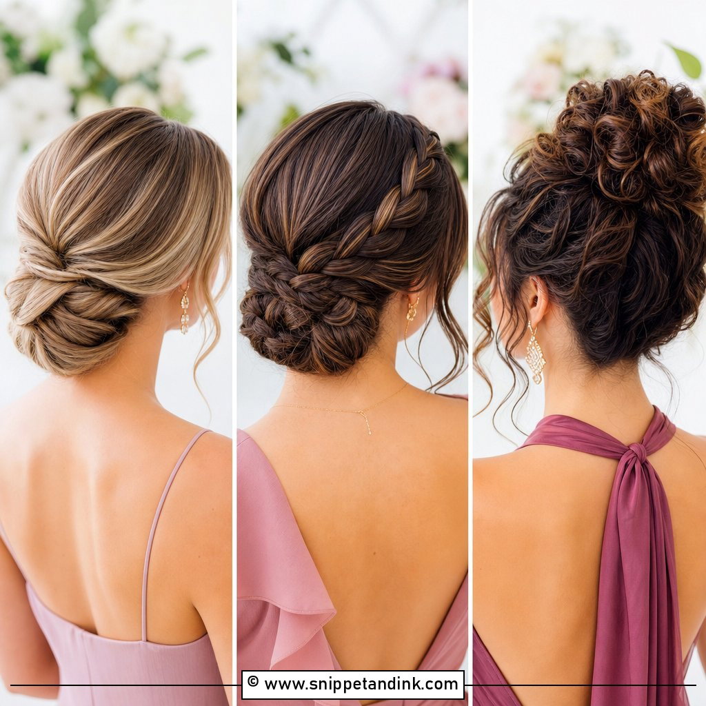 20 Simple Bridesmaid Hair Updo Ideas Easy Elegant Looks