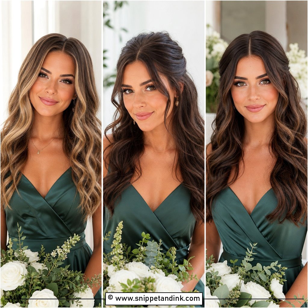 20 Simple Bridesmaid Hairstyles Down for Soft Glam Looks