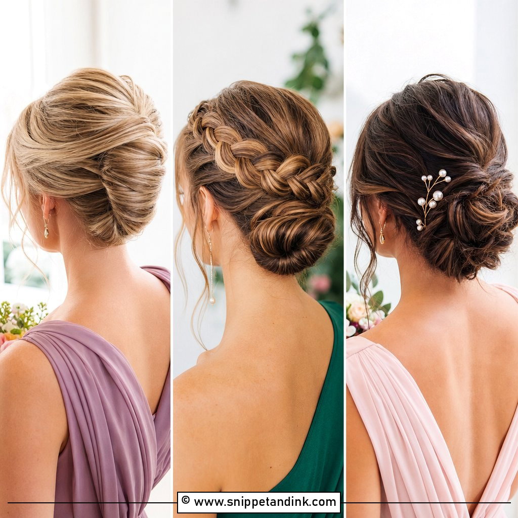 20 Simple Bridesmaid Hairstyles Updo for Elegant Parties