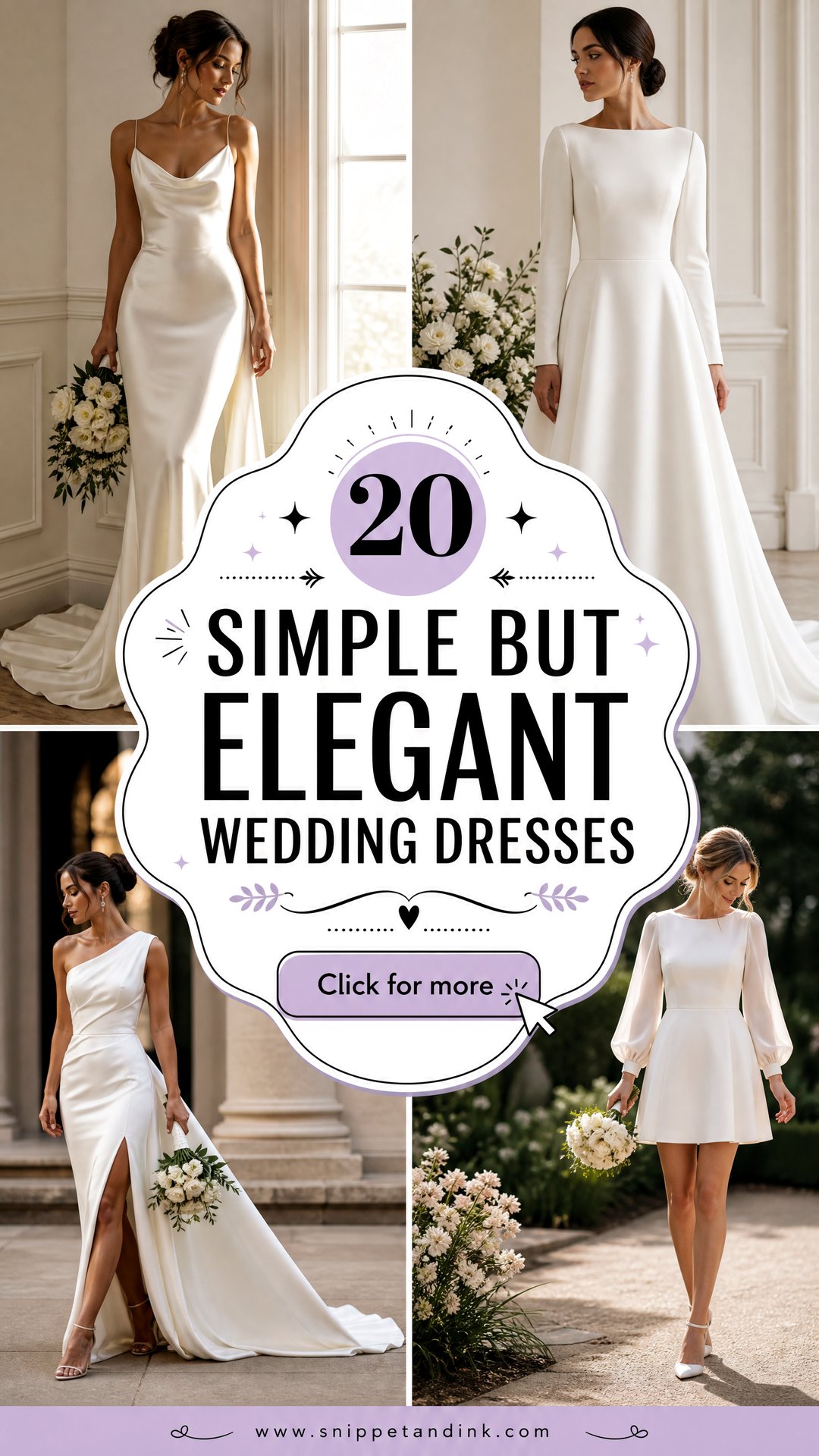 20 Simple But Elegant Wedding Dresses for Timeless Brides - 20 Simple But Elegant Wedding Dresses for Timeless Brides