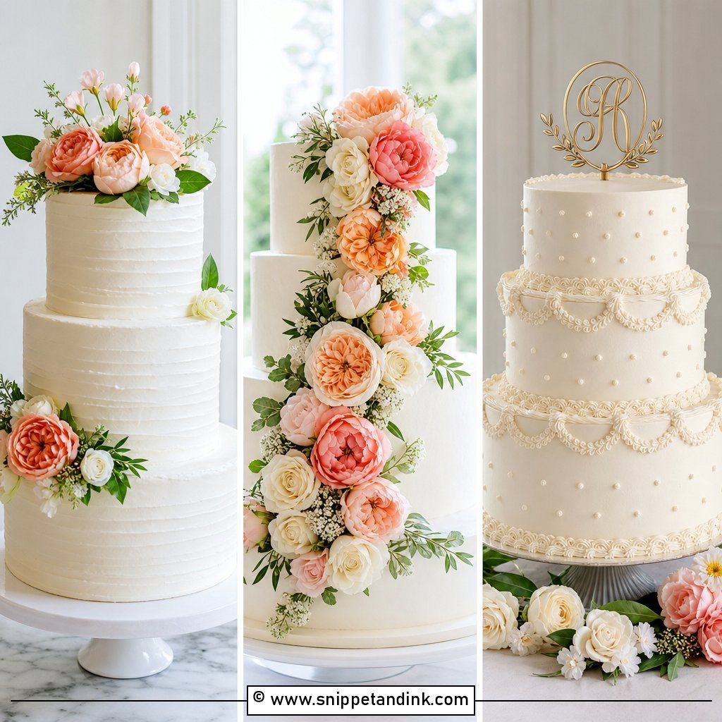 20 Simple Buttercream Wedding Cake Designs Brides Love Today