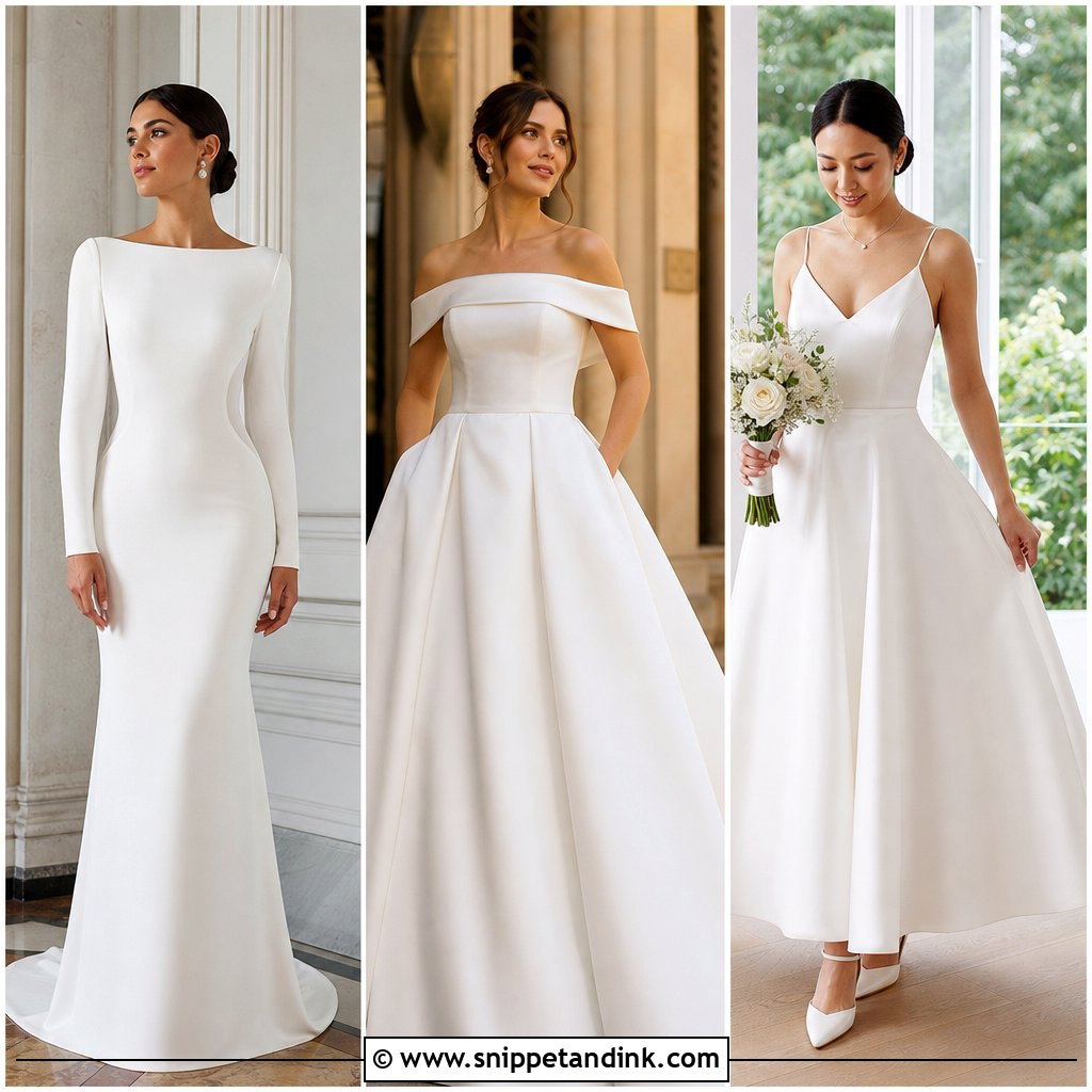 20 Simple Chic Wedding Dress Ideas Modern Brides Will Love