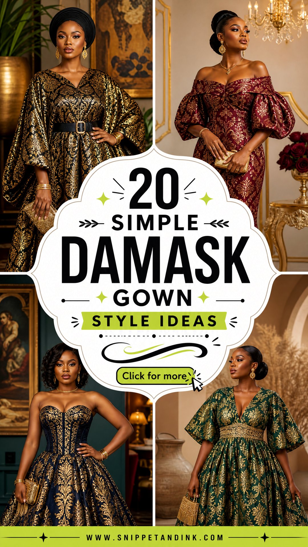 20 Simple Damask Gown Style Ideas for Elegant Statement Looks - 20 Simple Damask Gown Style Ideas for Elegant Statement Looks