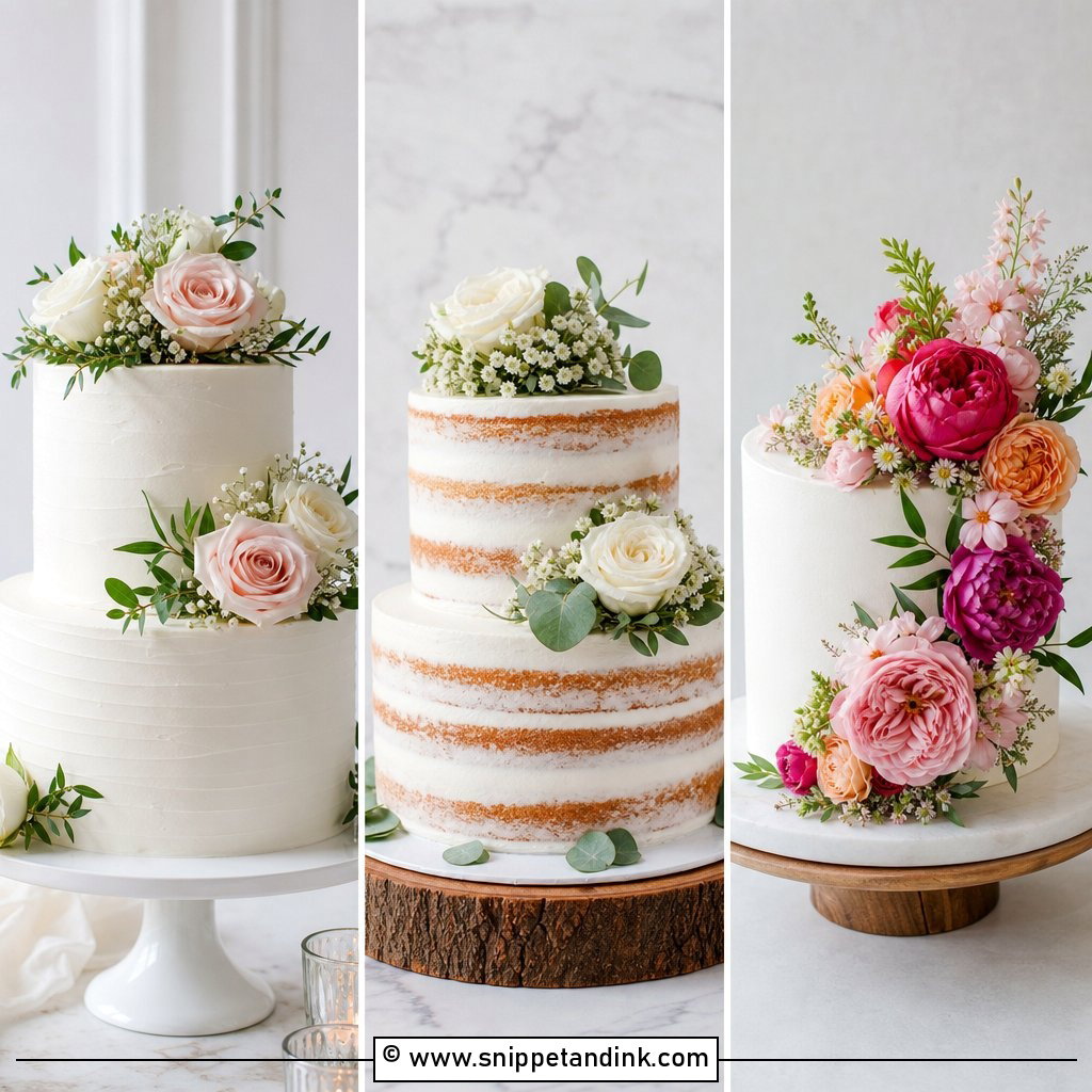 20 Simple Deco Cake Ideas for Wedding Chic Reception Picks