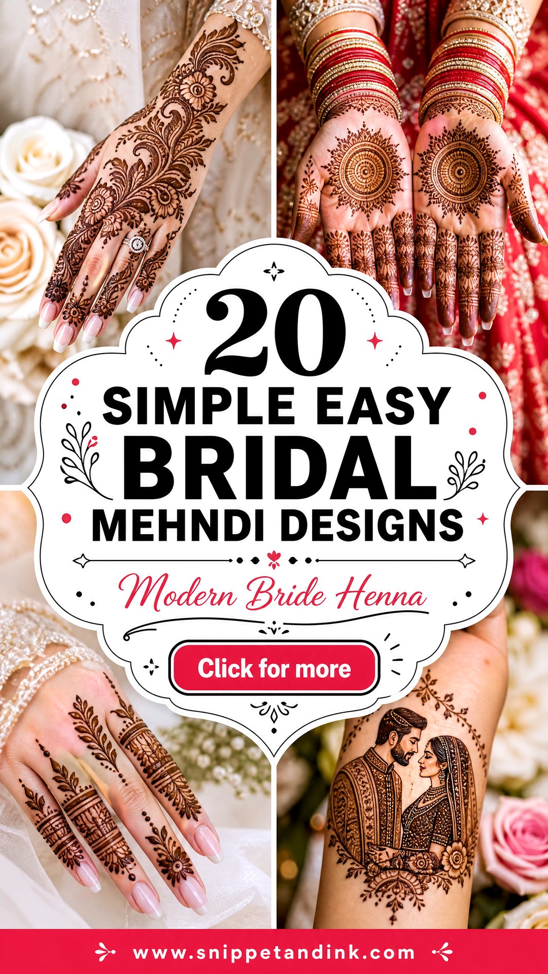 20 Simple Easy Bridal Mehndi Designs for Modern Brides Now - 20 Simple Easy Bridal Mehndi Designs for Modern Brides Now