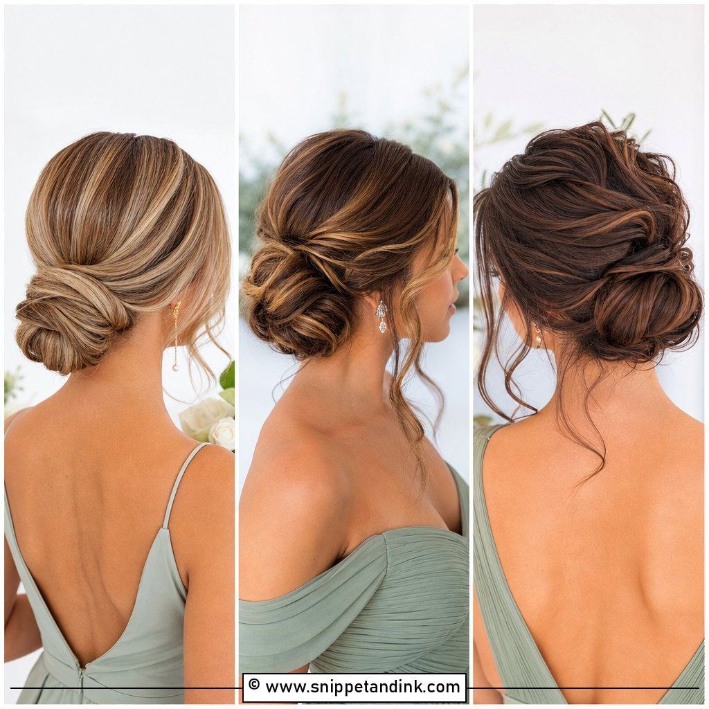 20 Simple Easy Updo Wedding Hairstyles Medium Length Bridesmaid